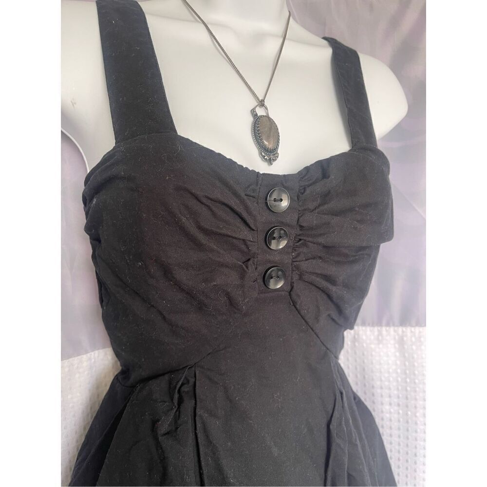 Black Cotton Tank Summer Dress - Picture 4 of 4